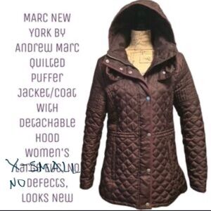 Quilted Winter Coat Marc New York by Andrew Marc - size XS